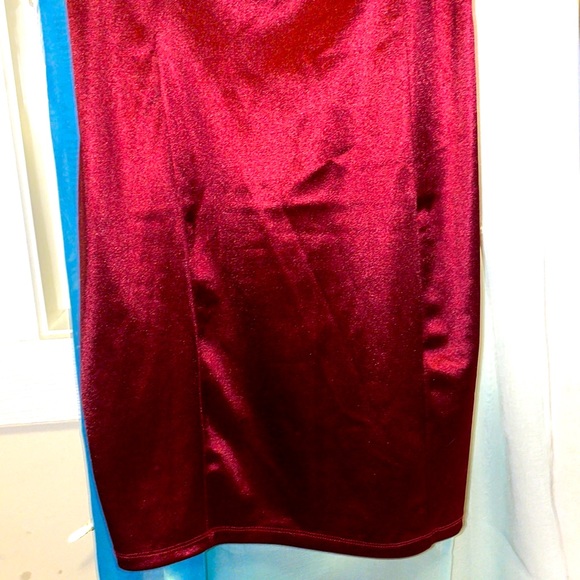 Red Satin Dress - Picture 2 of 4